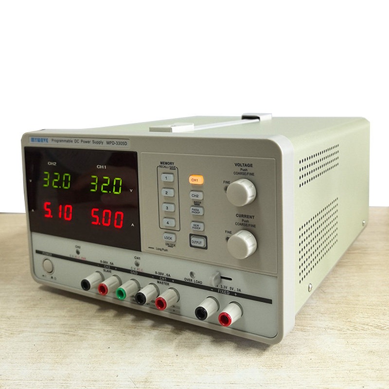 مصدر طاقة خطي مزدوج القناة قاب - مراجعة Linear Lab Power Supply Adjustable وسعره