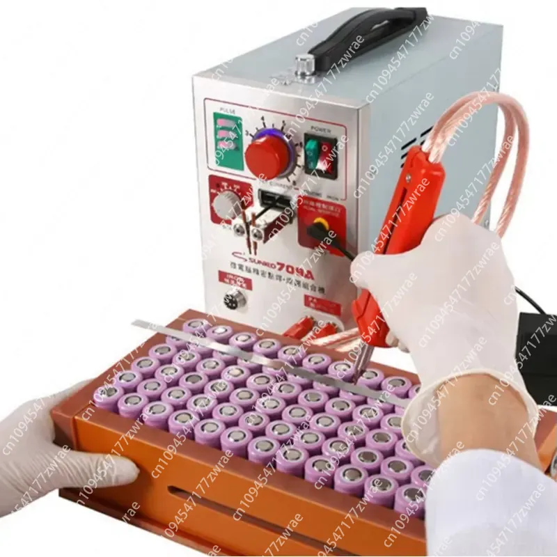 جهاز لحام نقطي للبطاريات بقوة  - مراجعة Spot Welder 18650 Battery Pack وسعره