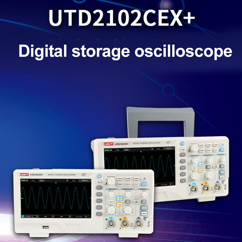 UNI-T UTD2102CEX + عاكس ذبذبات - مراجعة Digital Storage Oscilloscope 100Mhz وسعره