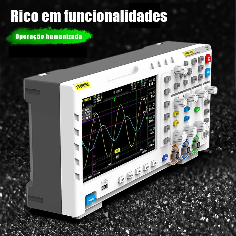 جهاز راسم الذبذبات الرقمي FNIR - مراجعة Digital Storage Oscilloscope 100Mhz وسعره